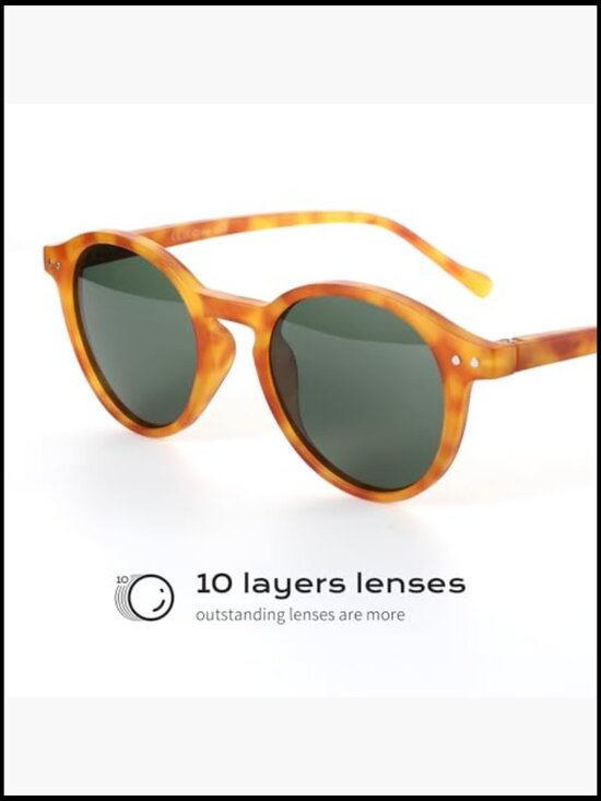 Polarized Round Sunglasses for Men and Women Retro Classic - Multi-Style main image 5